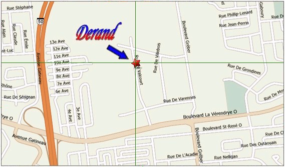Derand Gatineau Map